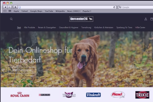 Onlineshop für Tierbedarf