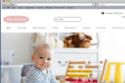 Onlineshop für Babybedarf