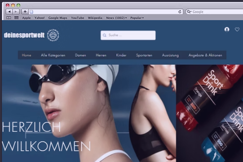 Onlineshop für Sportbedarf